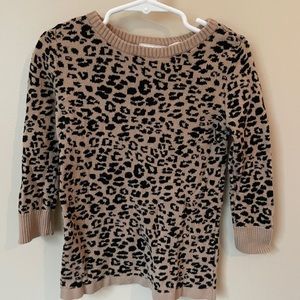 Leopard print sweater